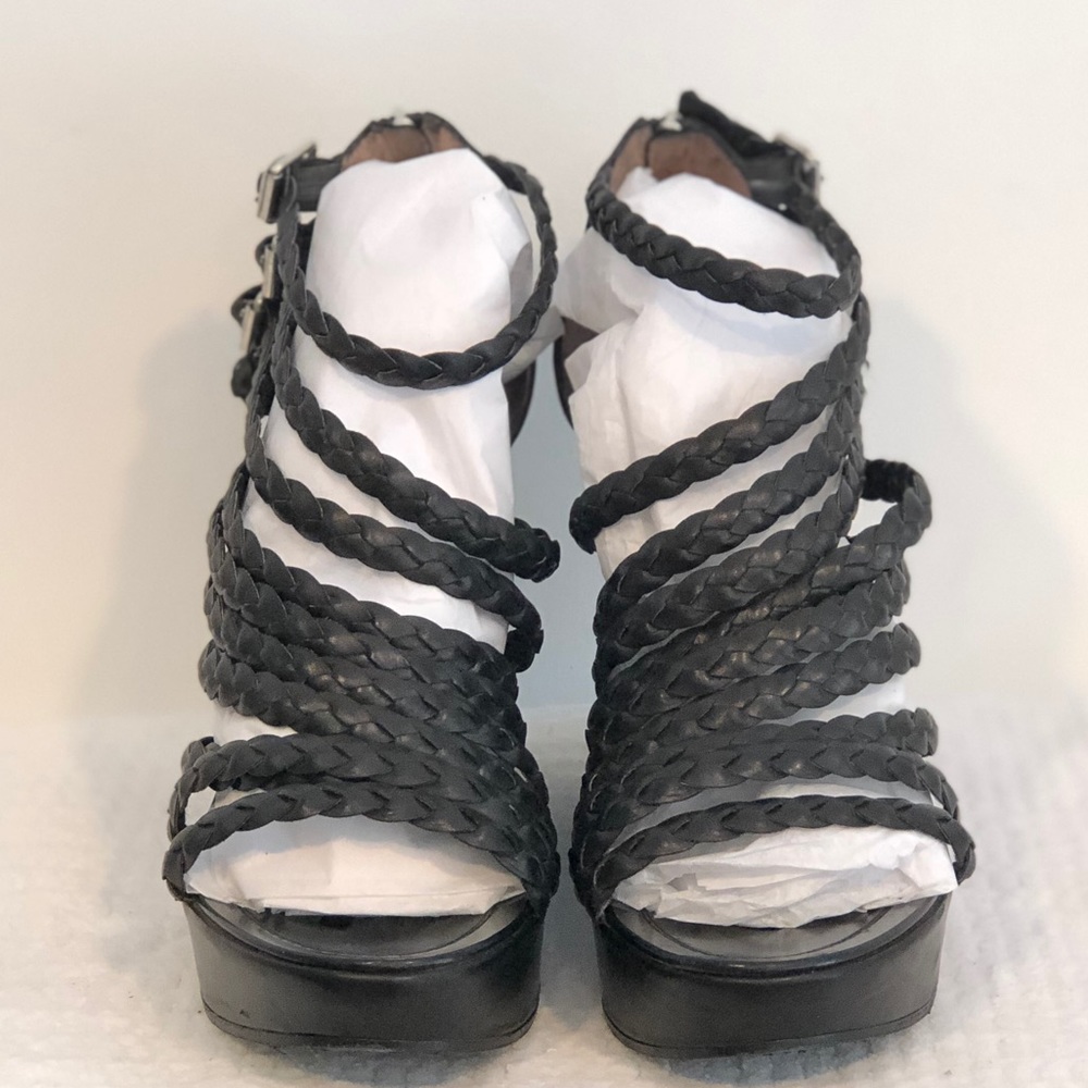 Sigerson Morrison black strappy sandals size 40